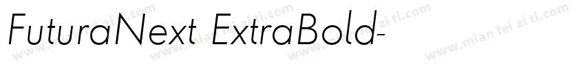 FuturaNext ExtraBold字体转换